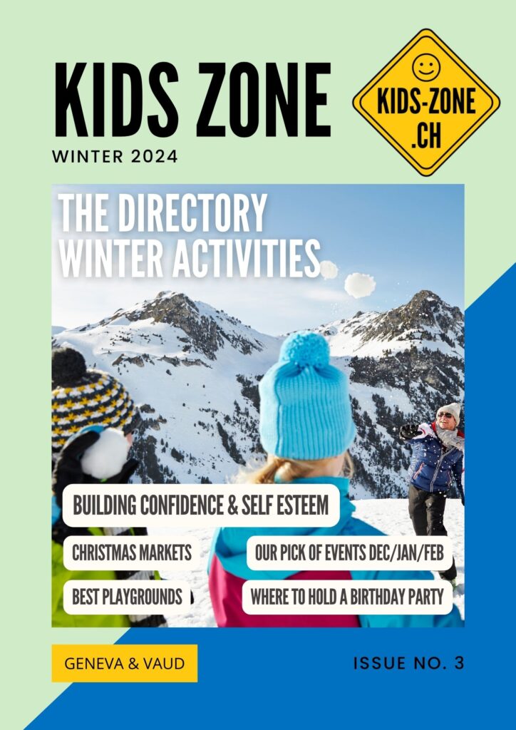 snowball fight, front page issue 3 kids-zone.ch online magazine